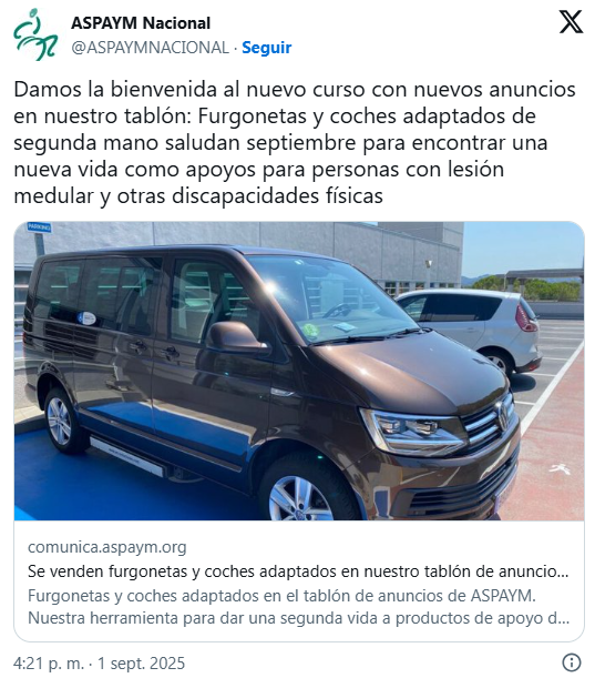 Ejemplo de anuncio en la plataforma